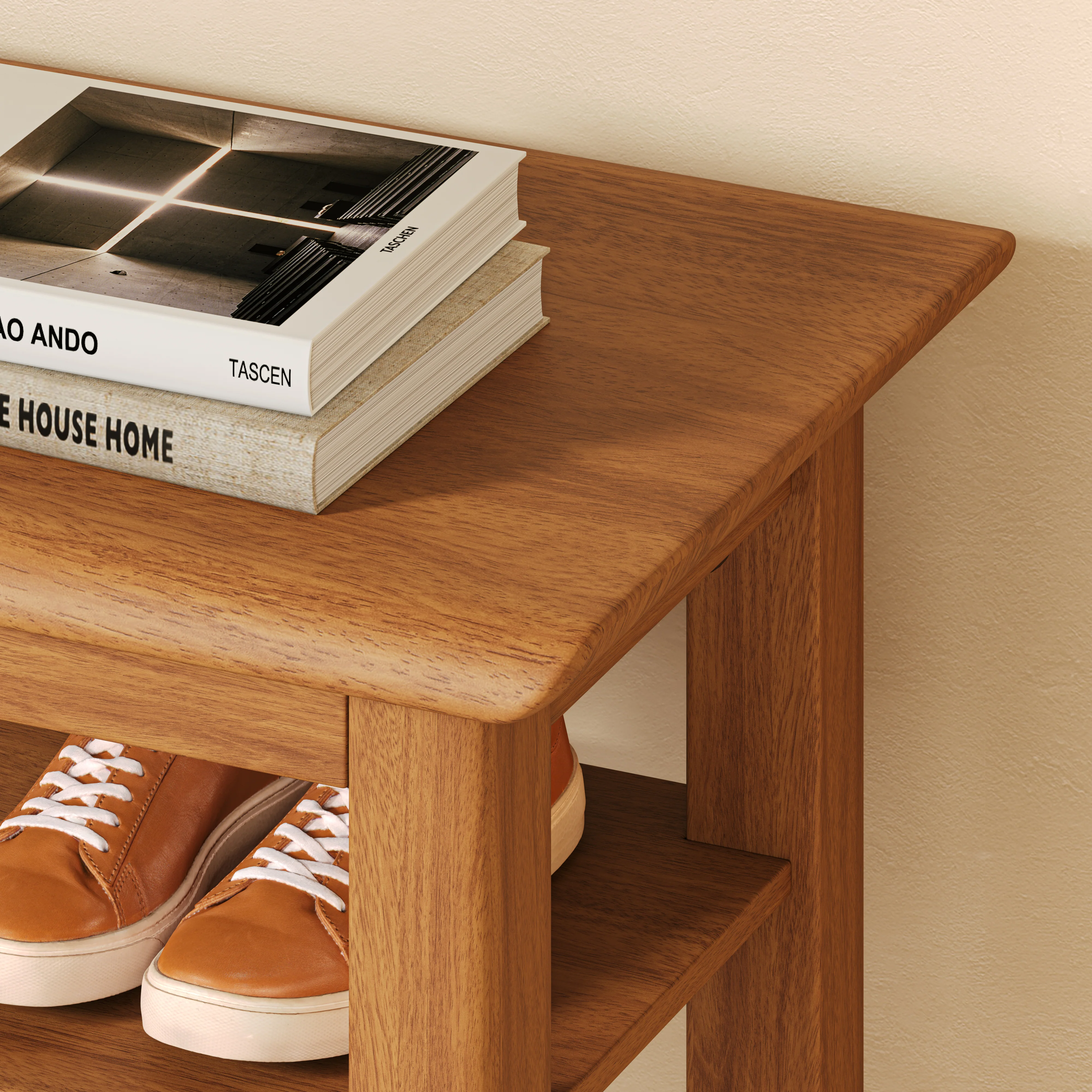 Timber Shoe Rack Bench - Image 5