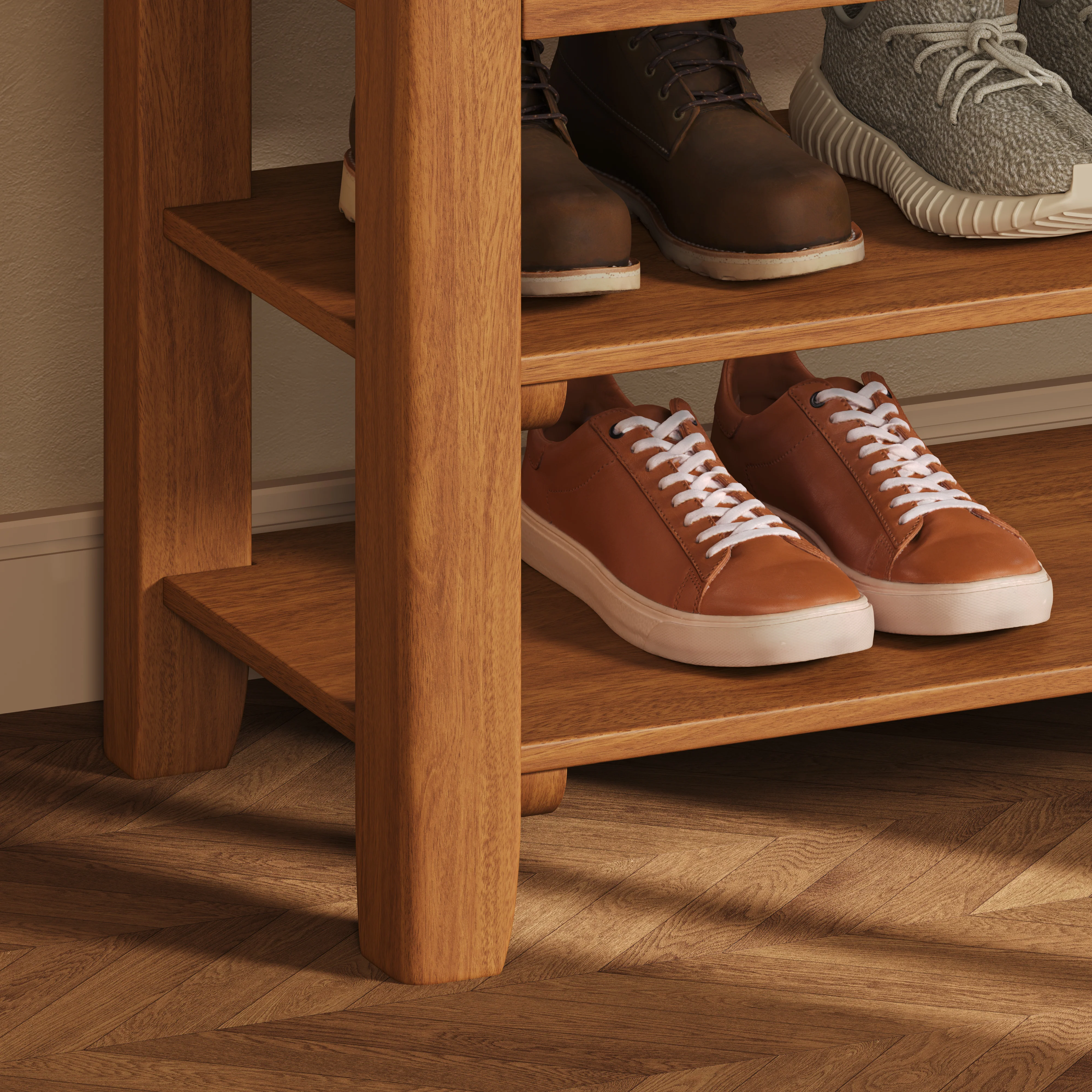 Timber Shoe Rack Bench - Image 7