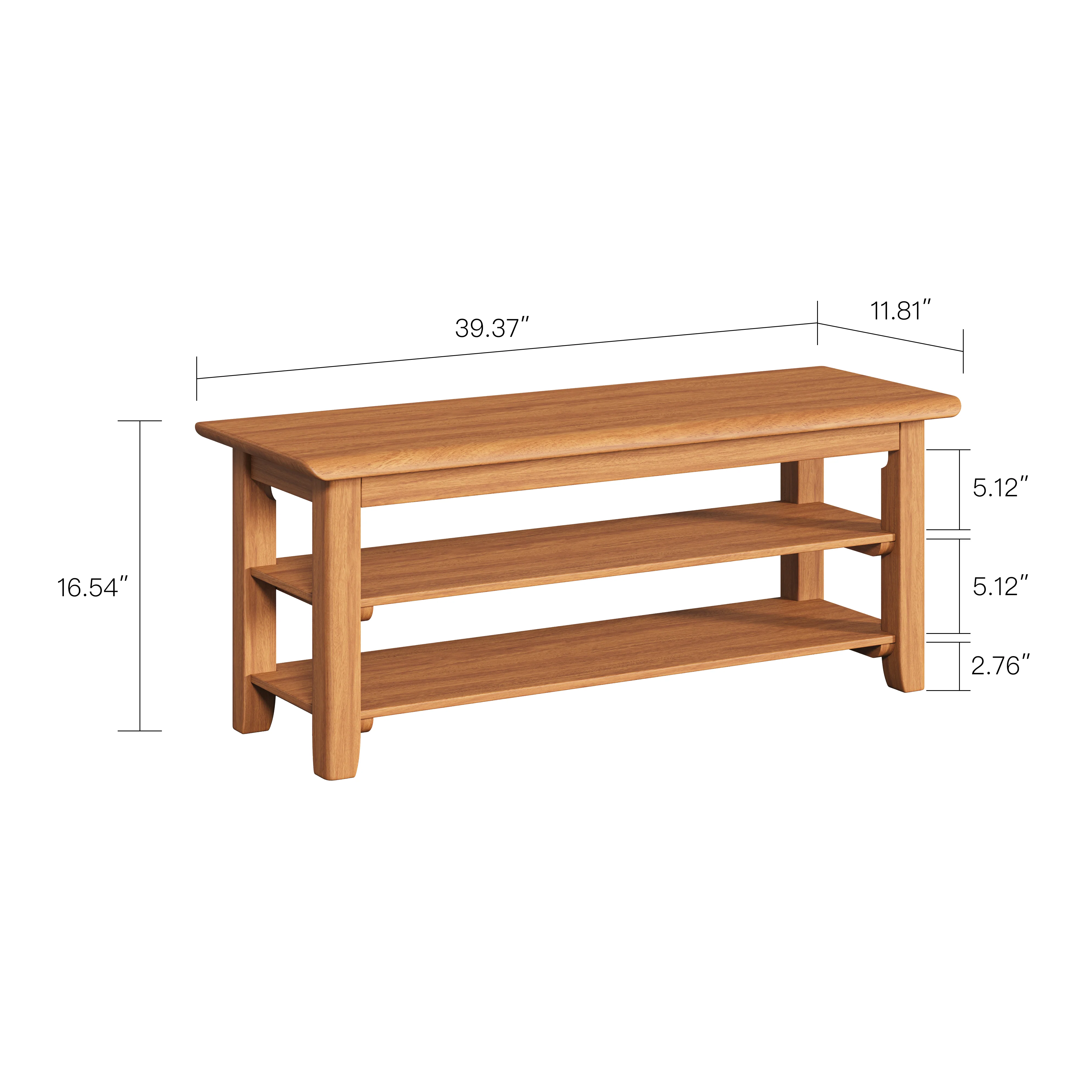 Timber Shoe Rack Bench - Image 9